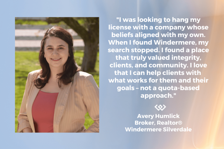 New Agent Spotlight Avery Humlick Windermere Silverdale